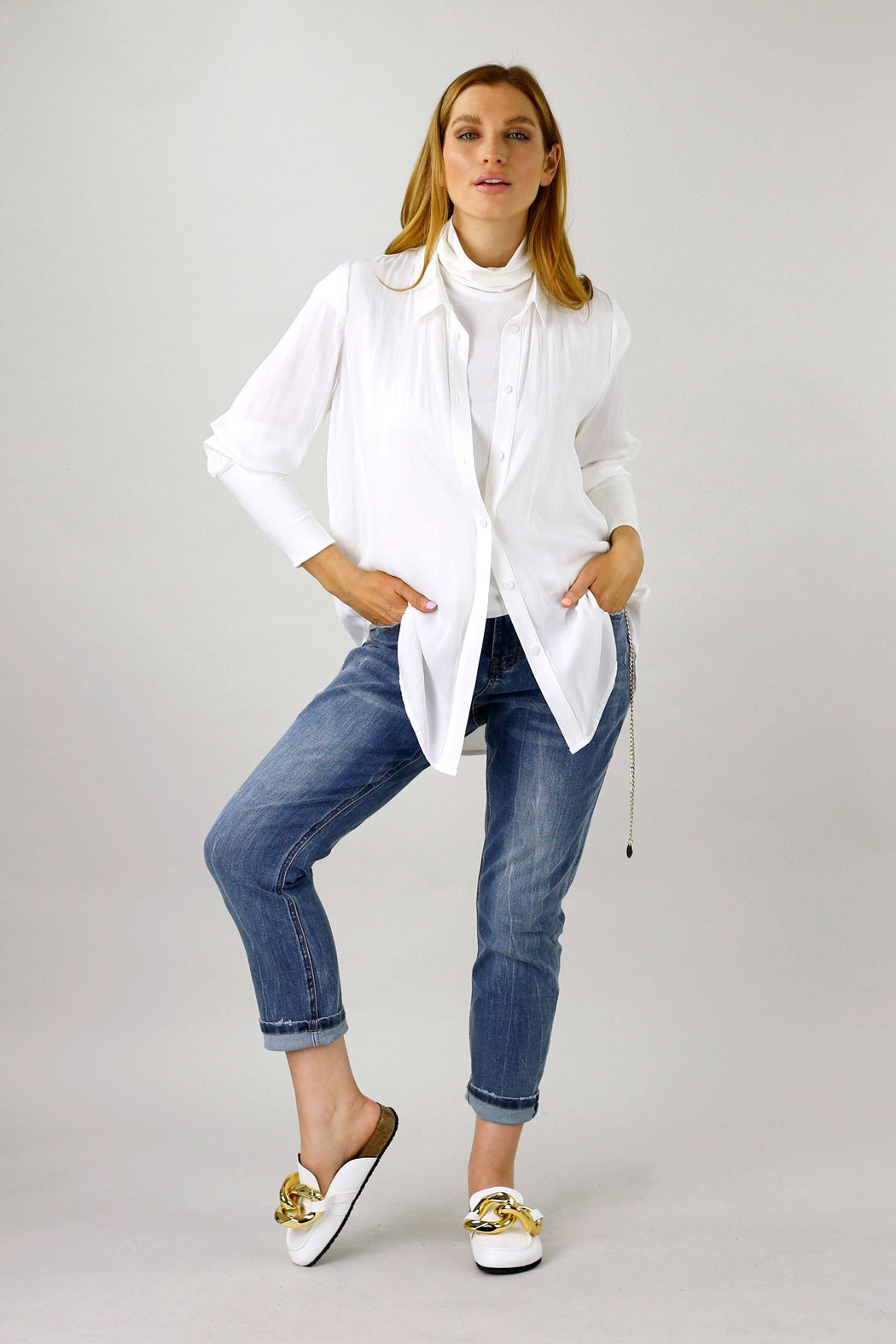 White Seta Andie Shirt - SALE