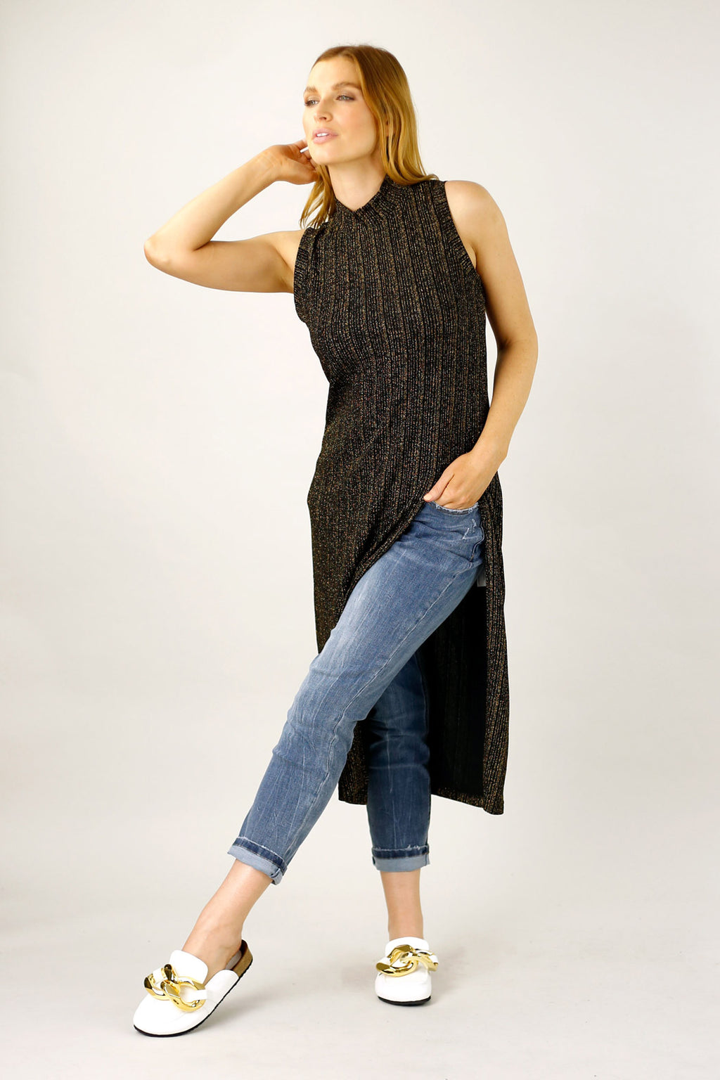 Gold Glam Tunic - FINAL SALE