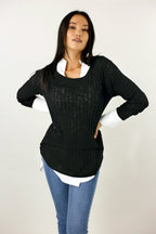 Black Marni Rib Jumper- SALE