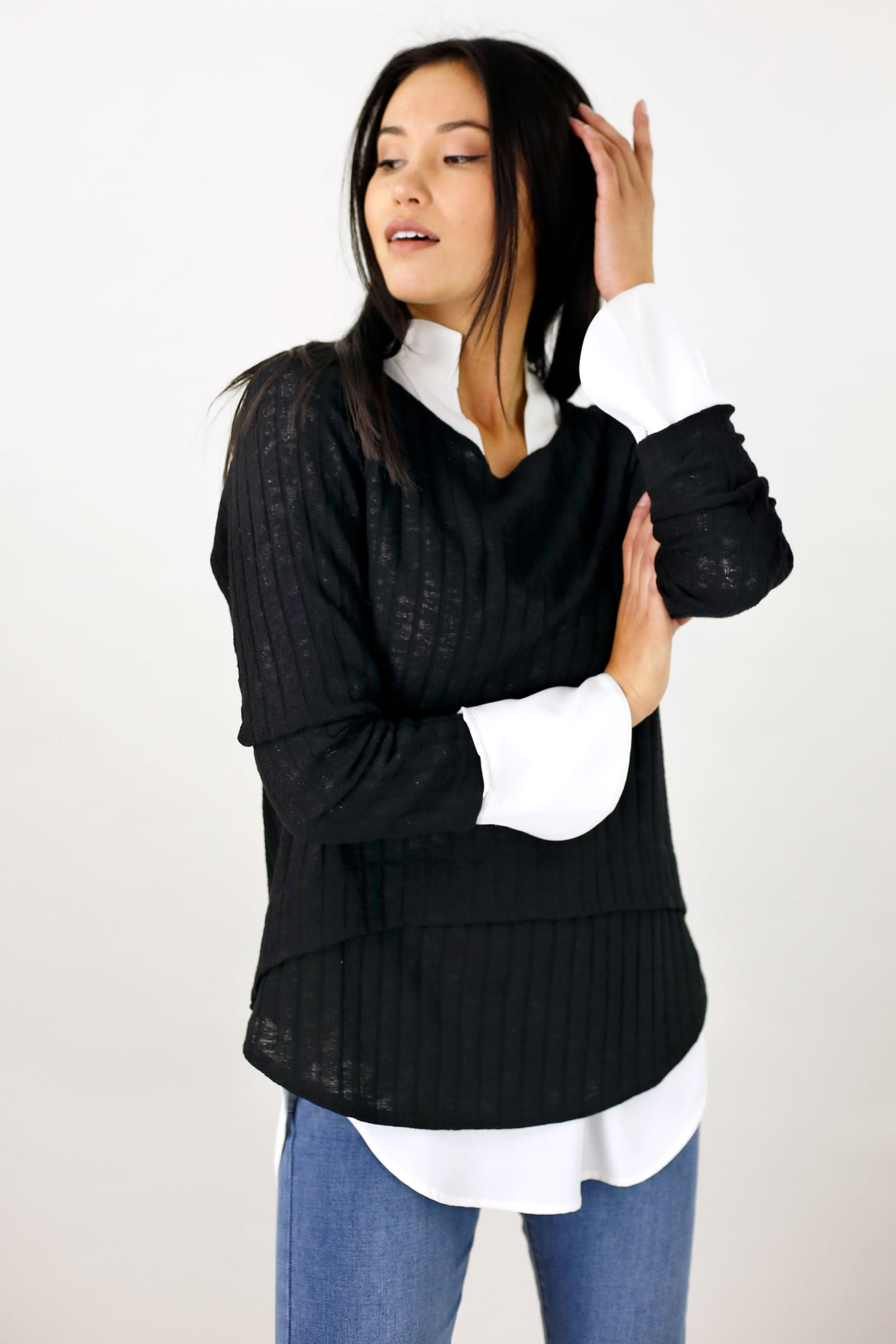 Black Marni Rib Jumper- SALE