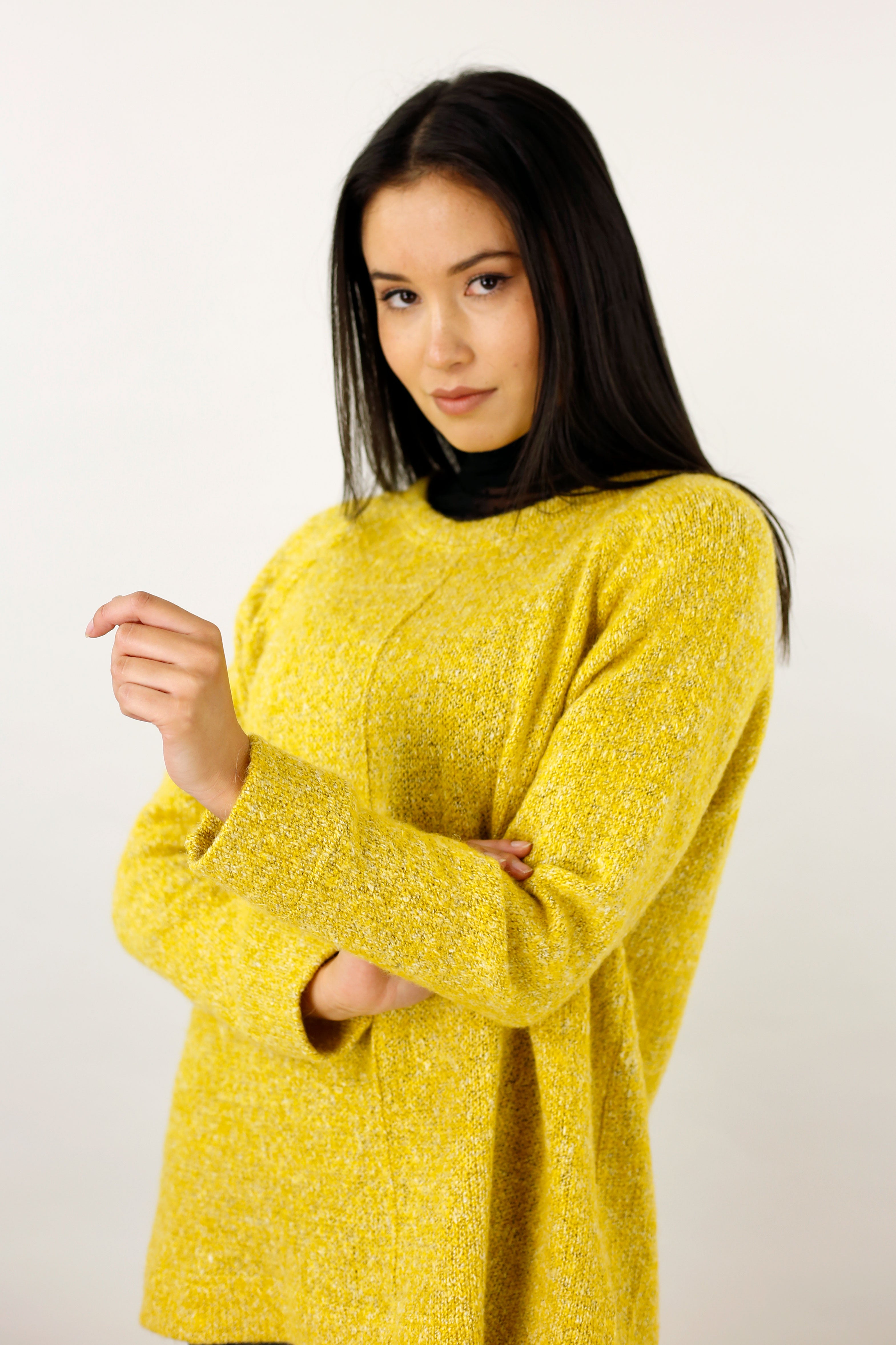 Yellow Beverley Crew Jumper