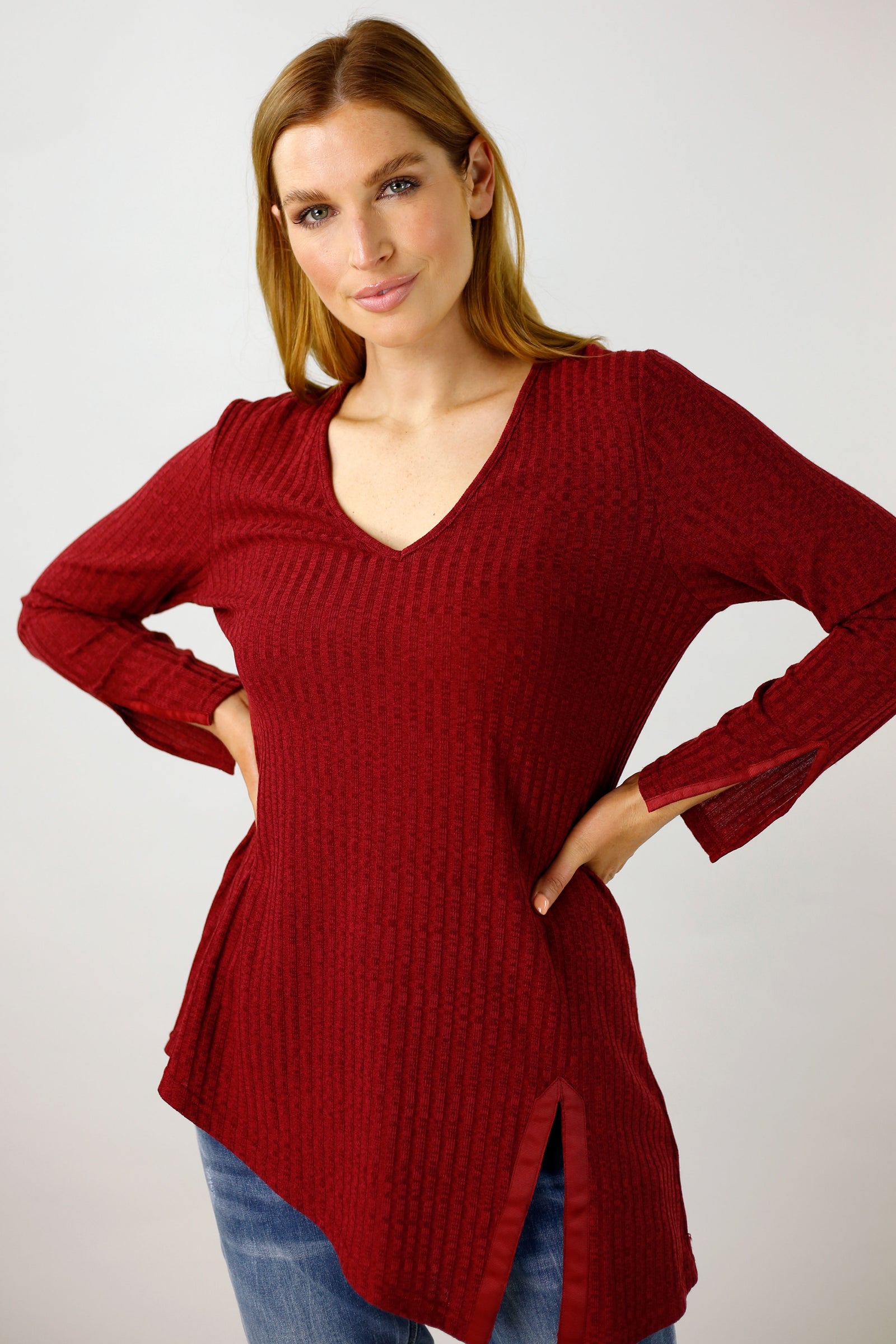 Red Rib New York Tunic - FINAL SALE