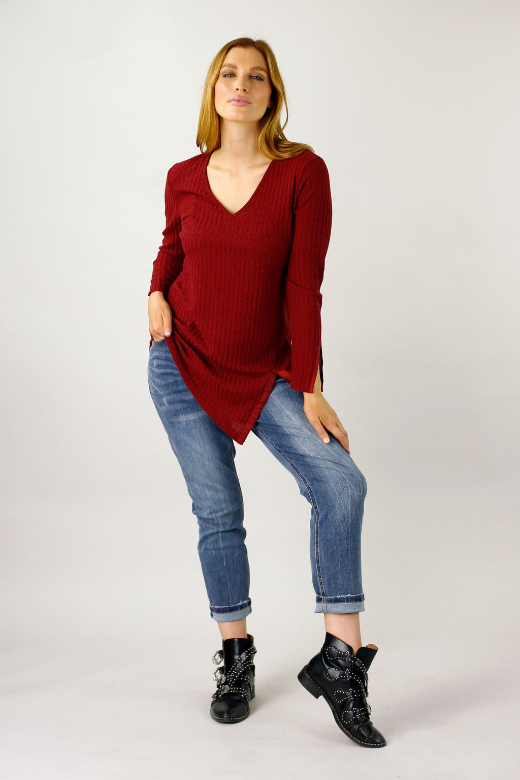 Red Rib New York Tunic - FINAL SALE
