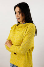 Yellow Raglan Turtle Neck Top - FINAL SALE