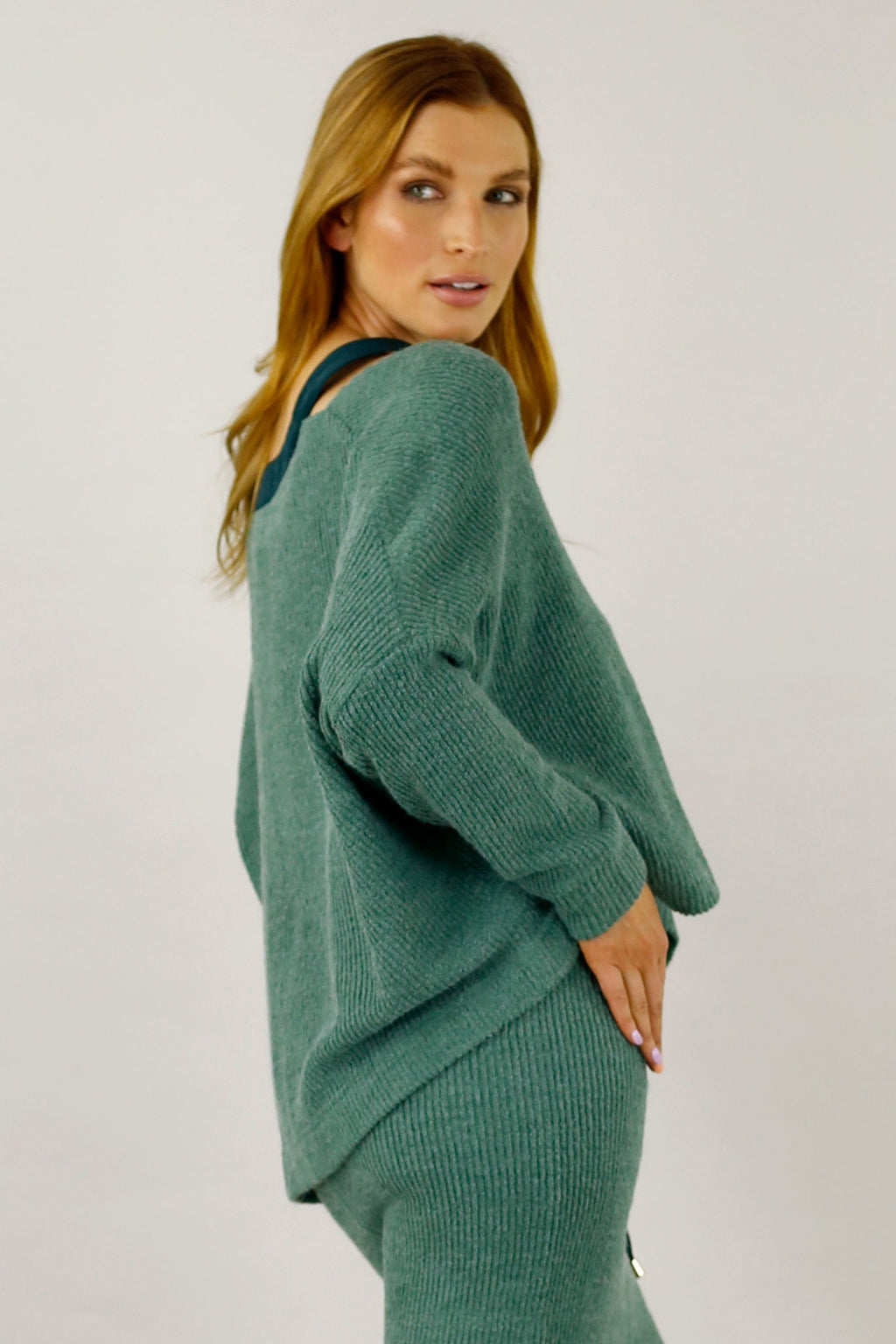 Teal Rib Hazel Cardigan - SALE