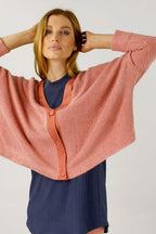 Coral Rib Hazel Cardigan - SALE