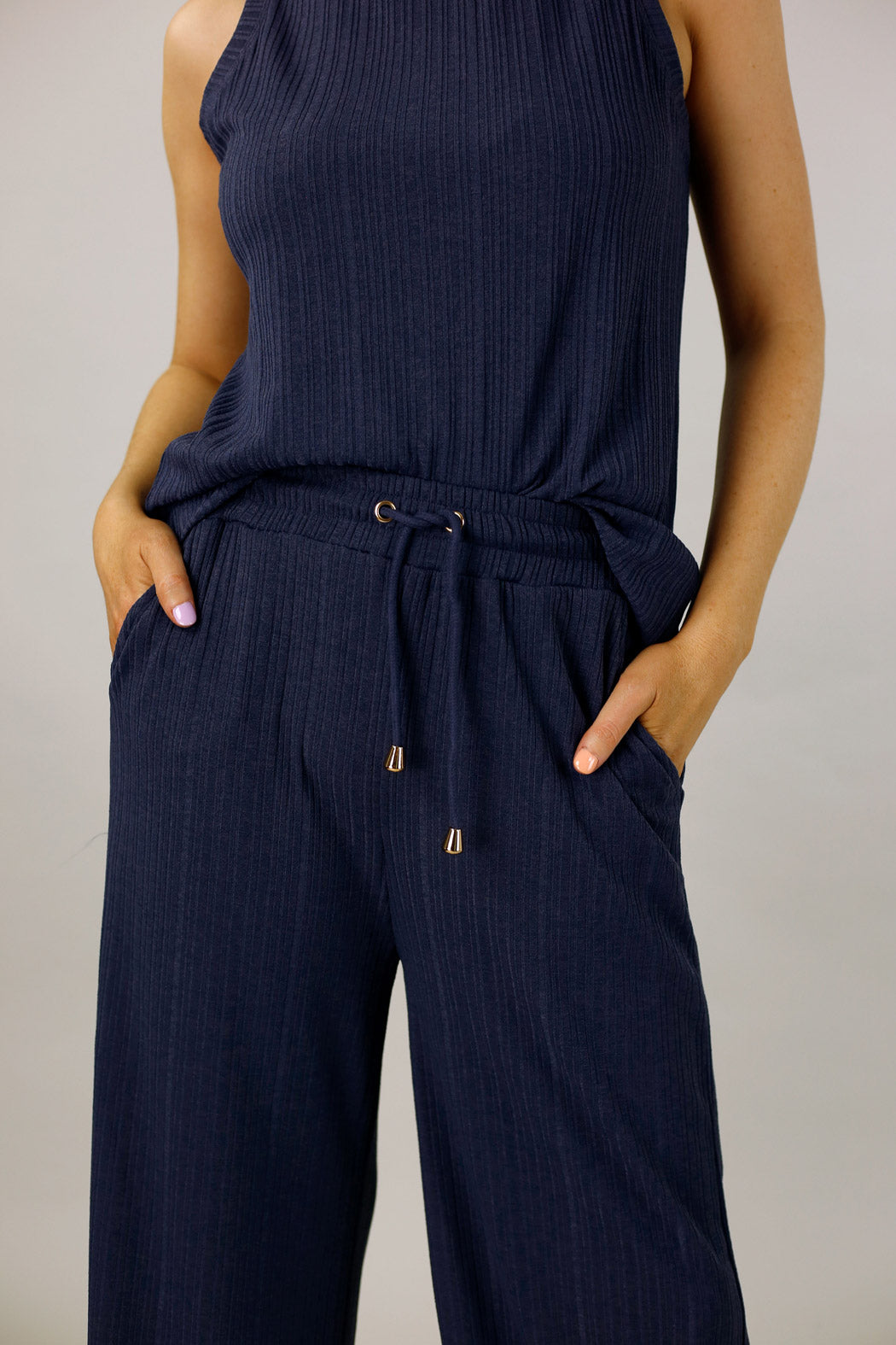 Slate Shan Rib Culotte - SALE