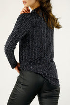 Silver Glam Rib Top - SALE