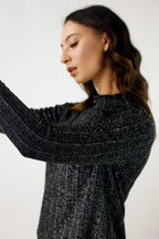 Silver Glam Rib Top - SALE