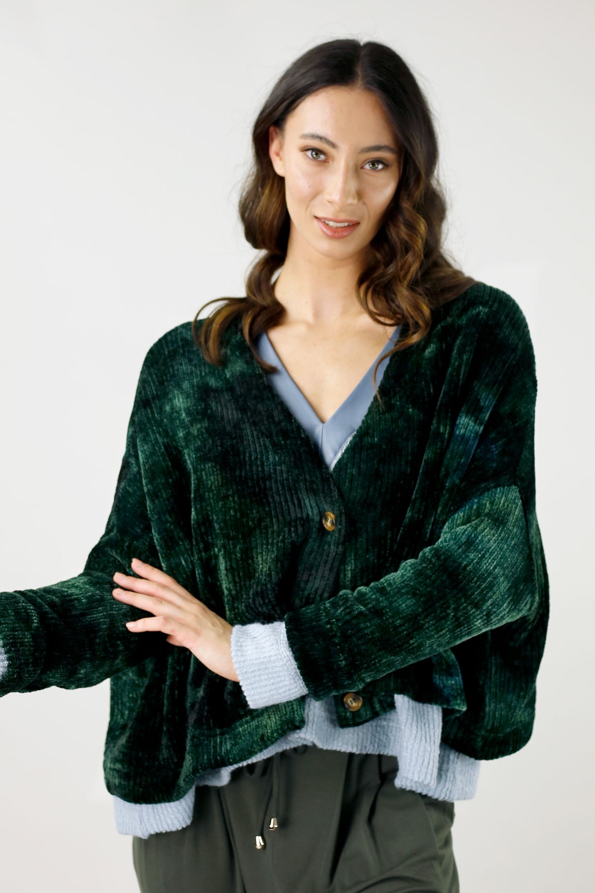 Forest Tie Dye Wonder Cardi - SALE