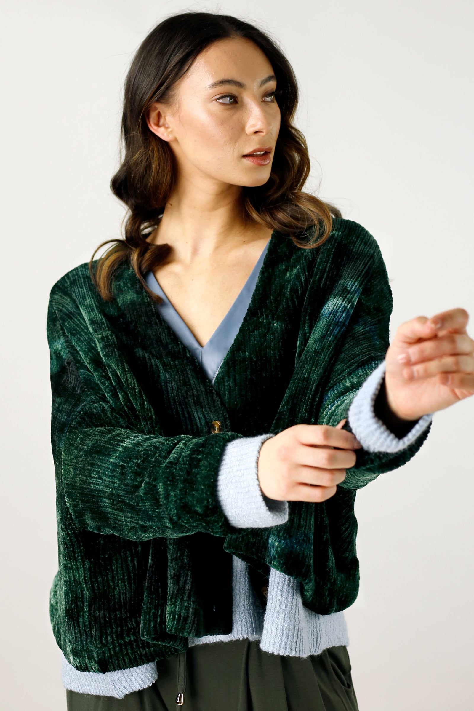 Forest Tie Dye Wonder Cardi - SALE