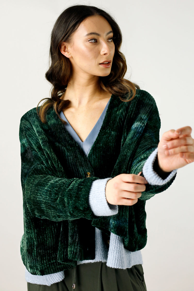 Forest Tie Dye Wonder Cardi - SALE