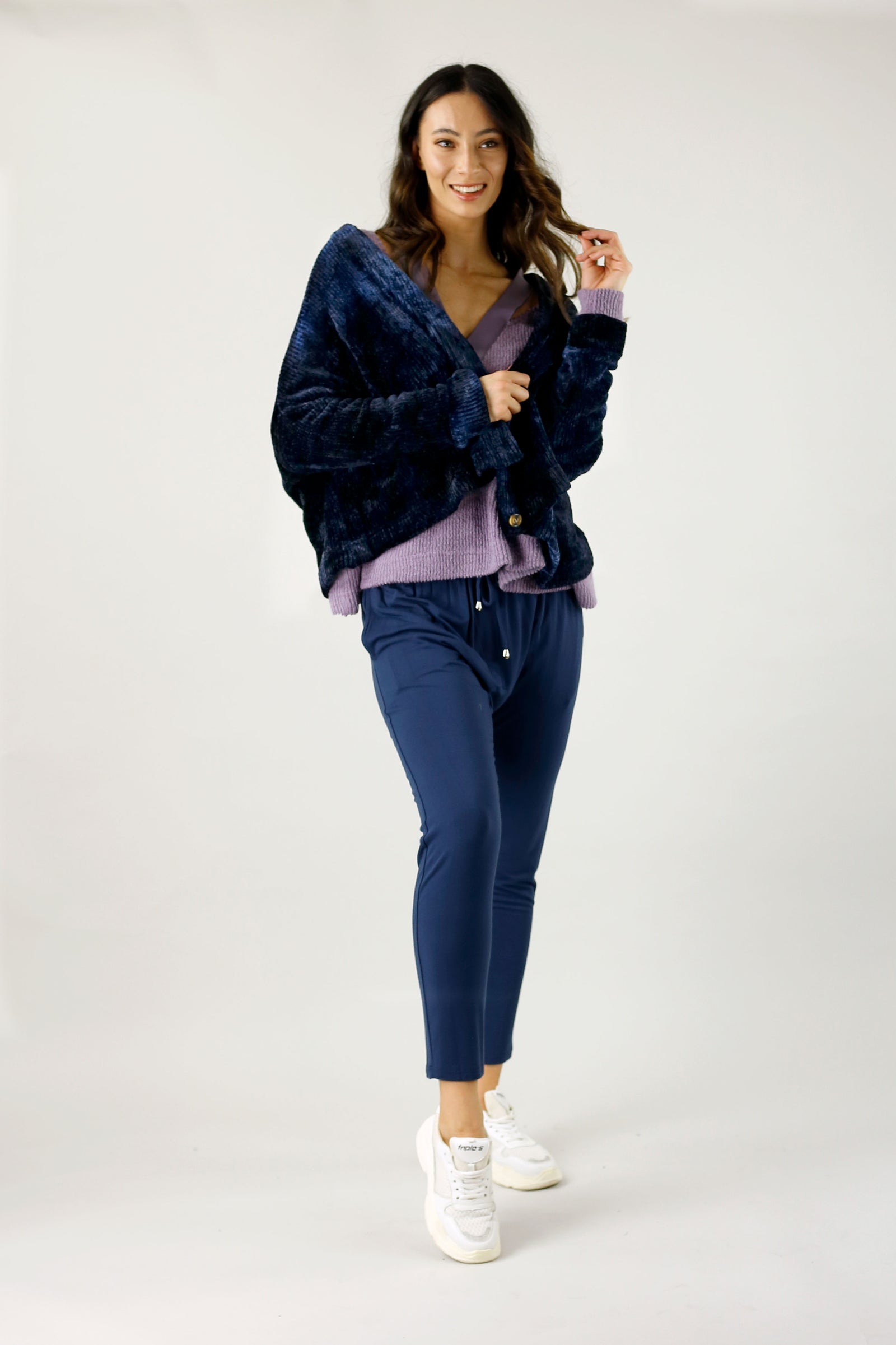 Navy Tie Dye Wonder Cardi - SALE