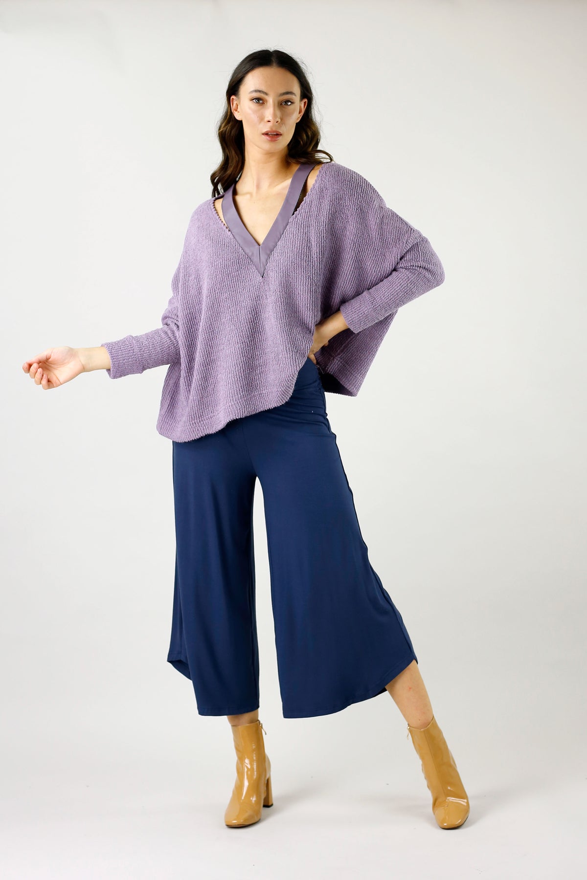 Lilac Mod Rib Jumper - SALE