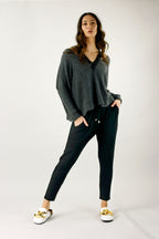 Grey Mod Rib Jumper - SALE