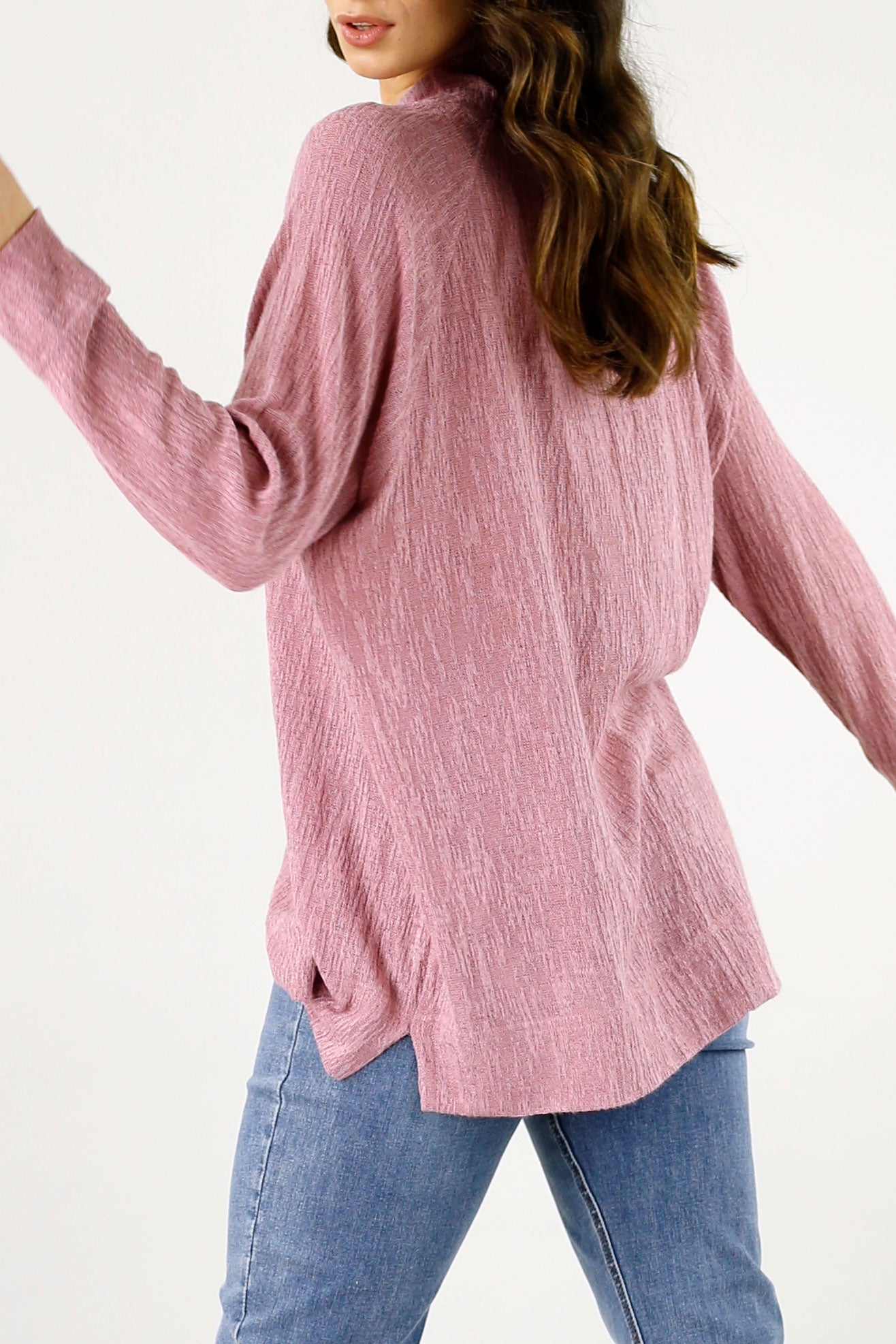 Pink Cable Raglan Tunic - SALE