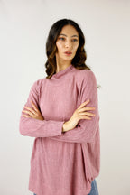 Pink Cable Raglan Tunic - SALE