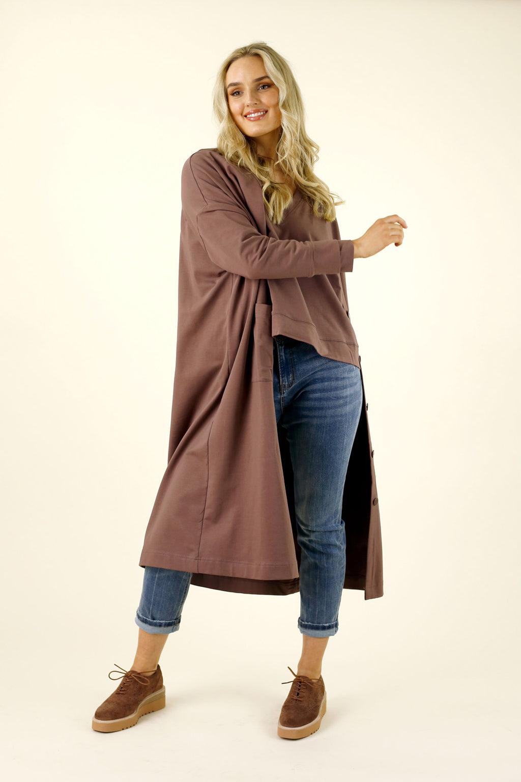 Dusty Mauve Nano Cotton Jumper - SALE