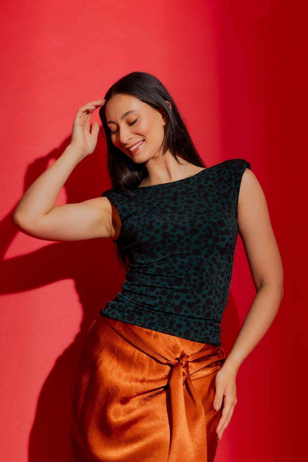 Jade Animal Jersey Lust Cami Jade Animal
