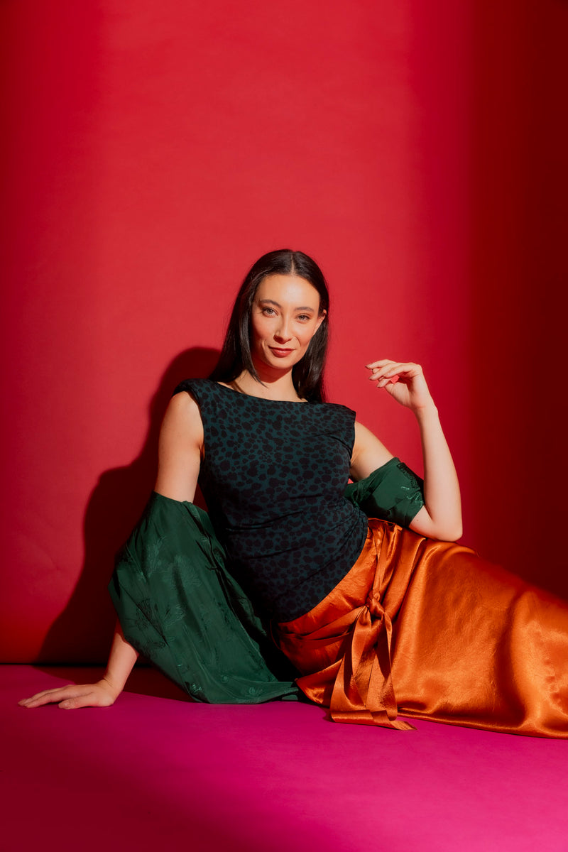 Jade Animal Jersey Lust Cami Jade Animal