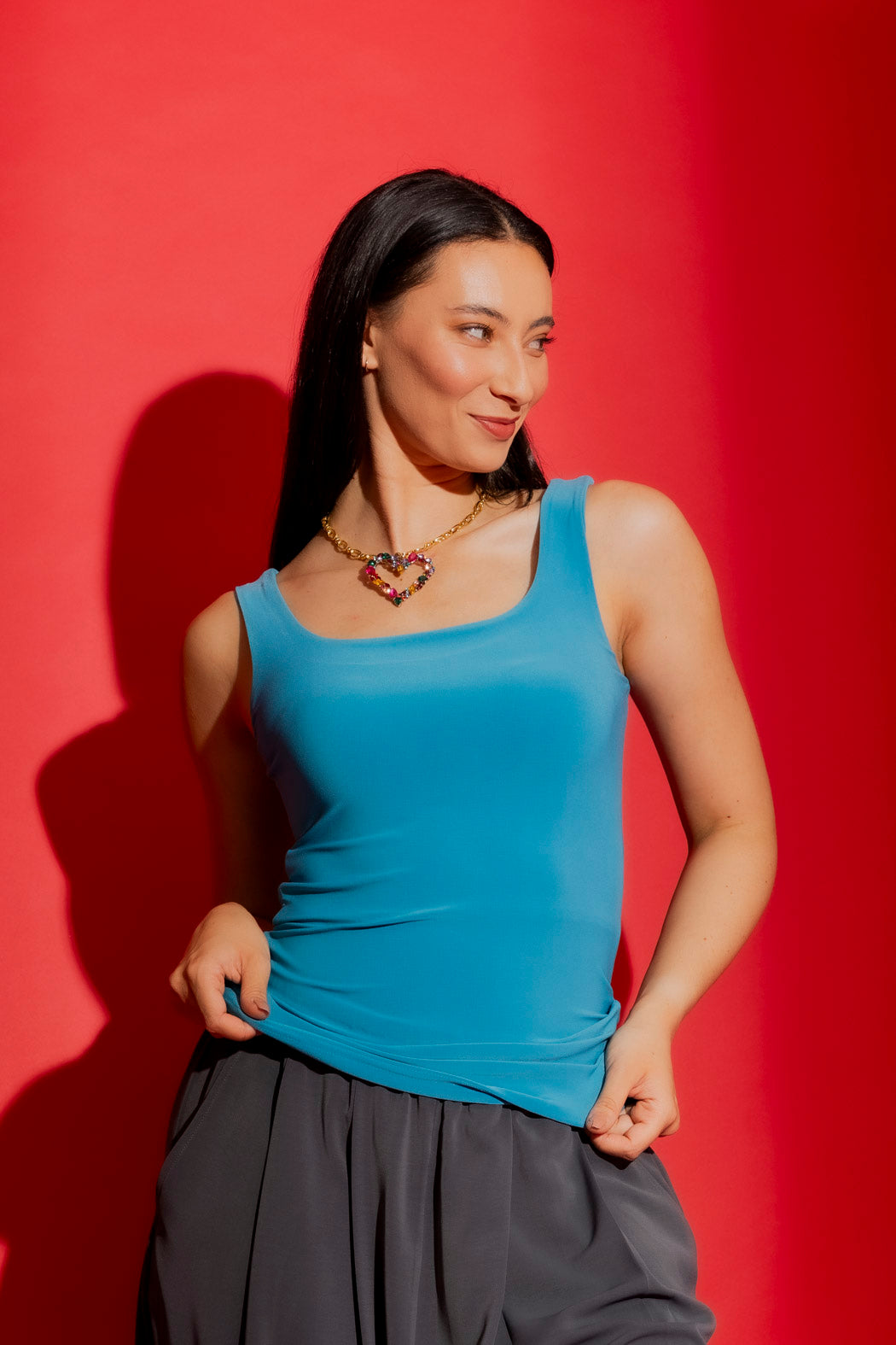 Lagoon Jersey Double Layer Cami