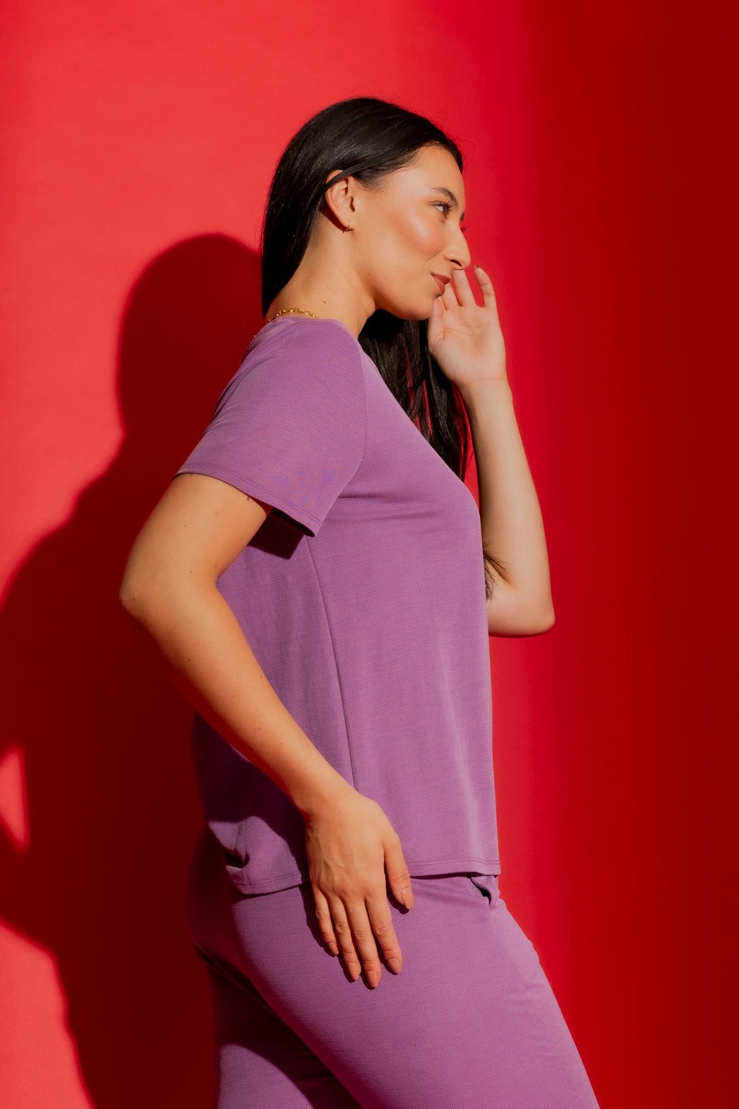 Orchid Crew Neck T-Shirt