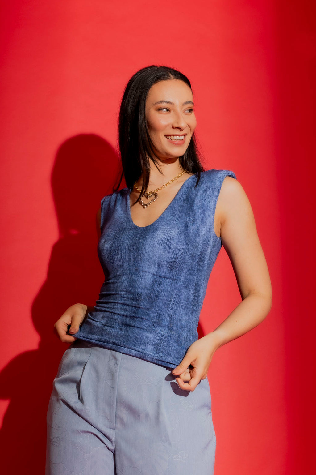 Chambray Jersey Lust Cami