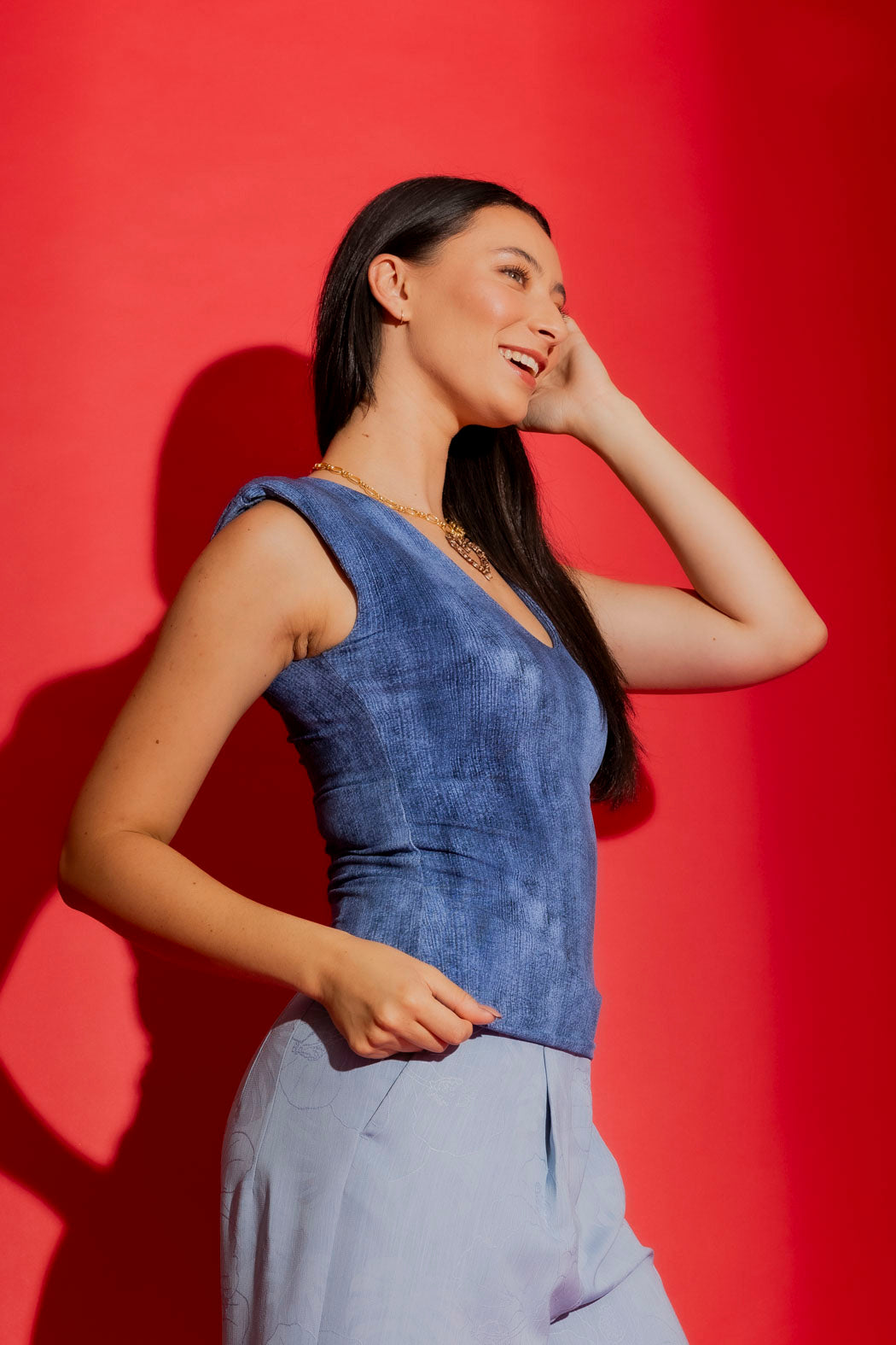 Chambray Jersey Lust Cami