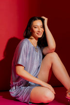 Blue Sparkle Crew Tee