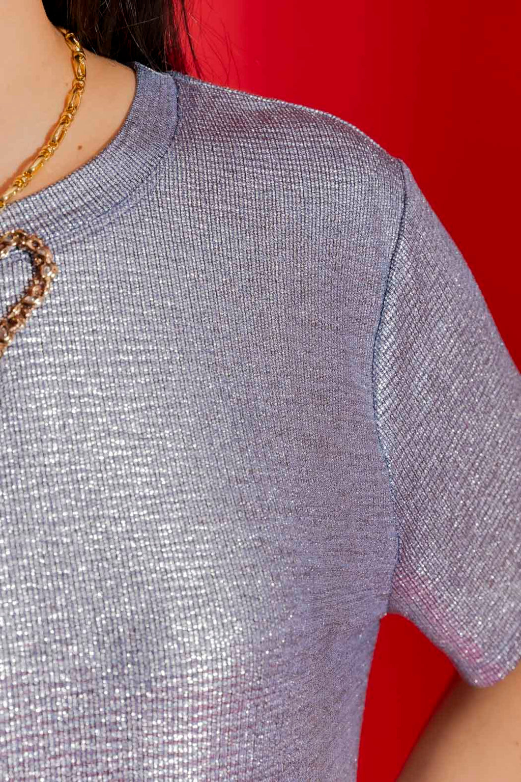 Blue Sparkle Crew Tee