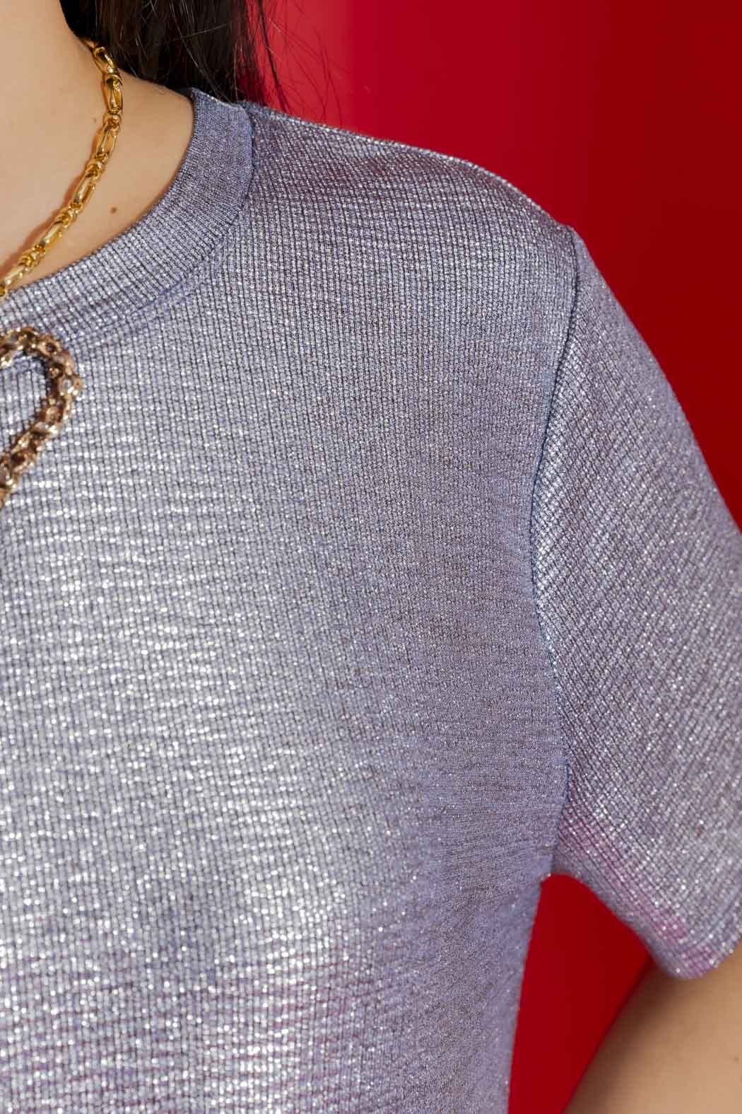 Blue Sparkle Crew Tee