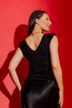 Black Animal Mesh Lust Cami Black Animal