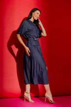 Navy Shirt Dress