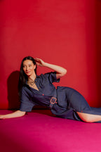 Navy Shirt Dress