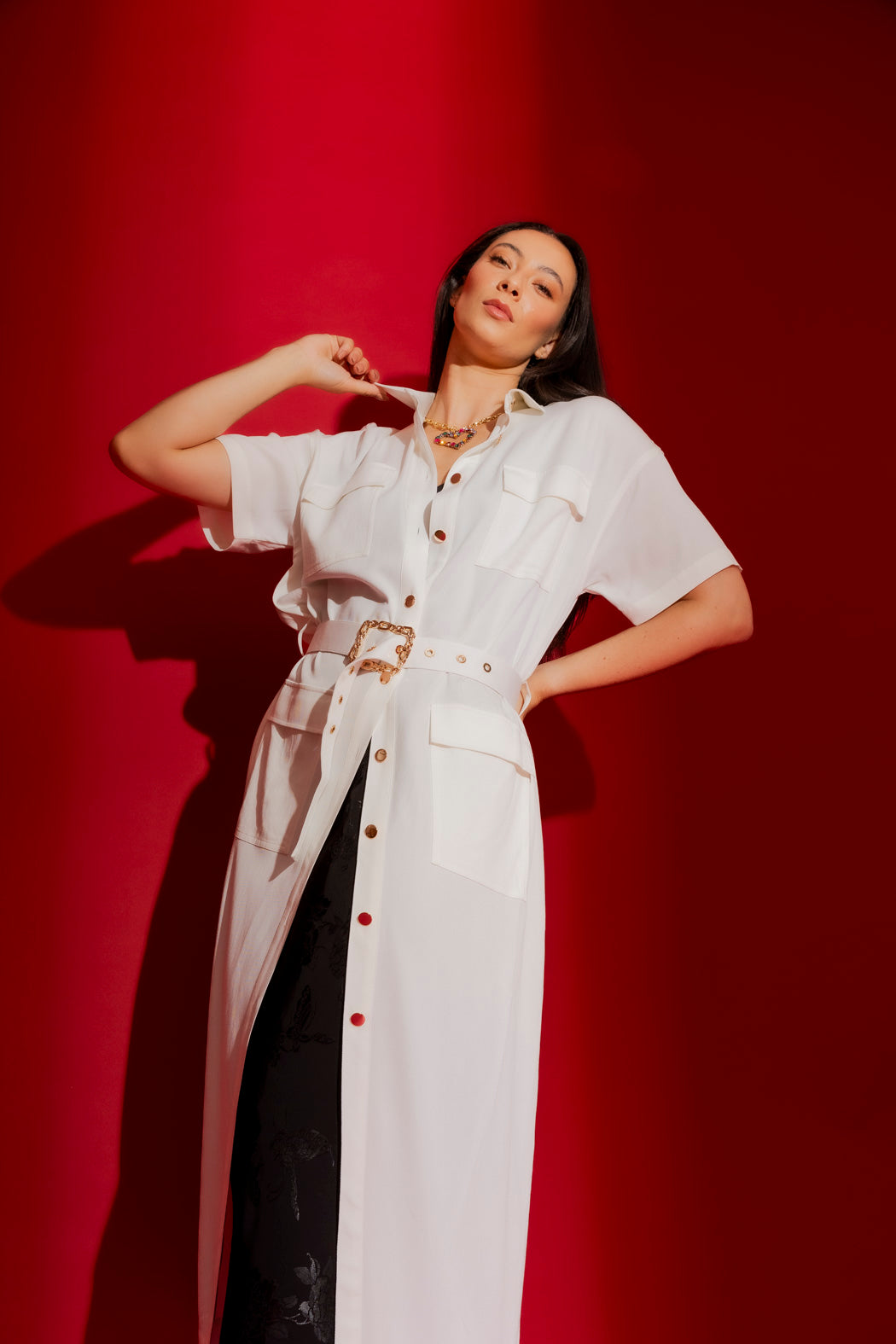 White Shirt Dress