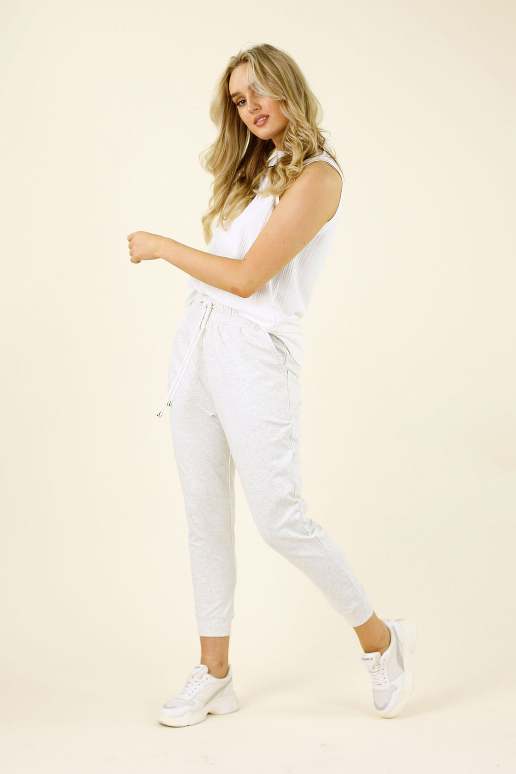 Ivory Marle Nano Cotton Lounge Pant - SALE