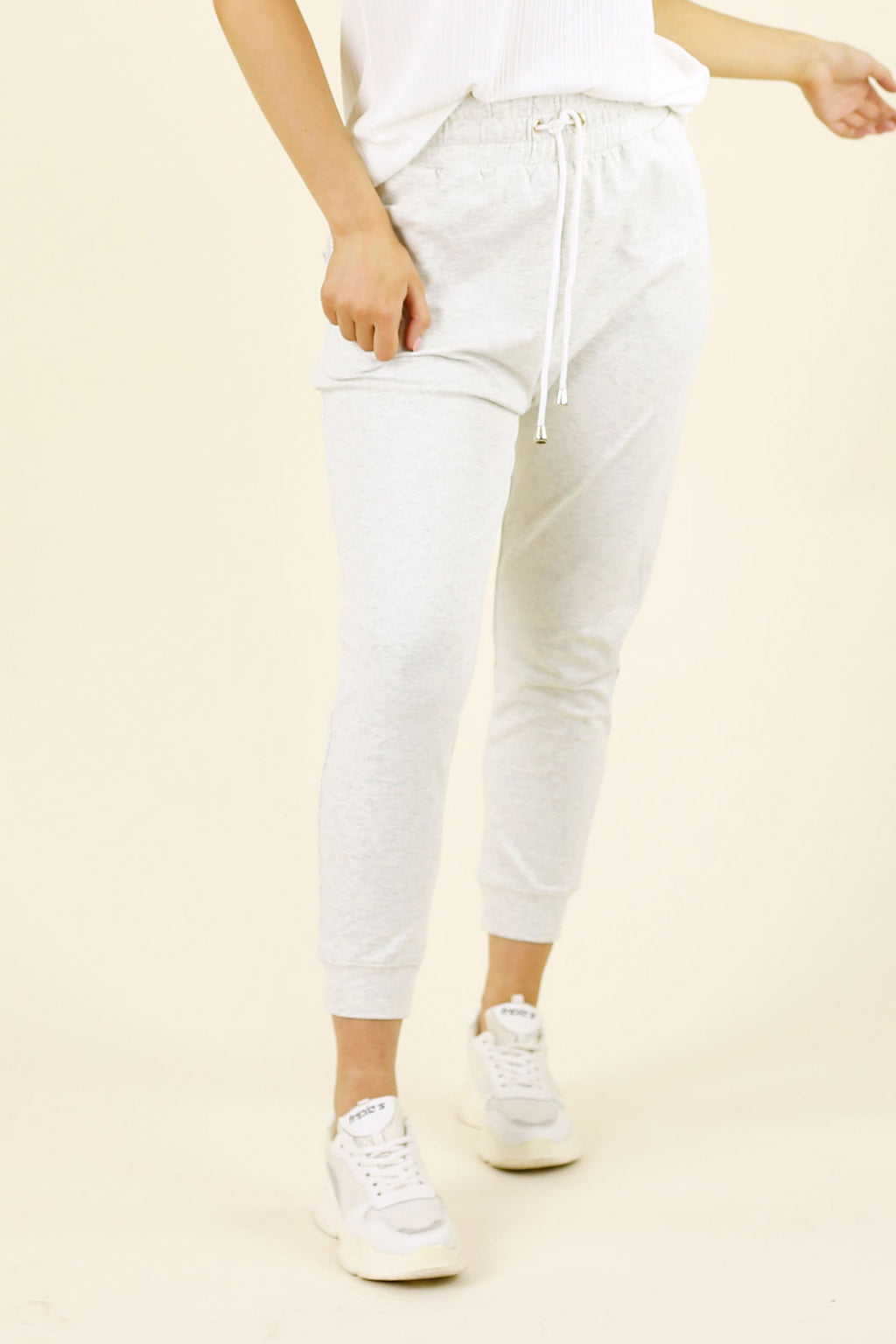 Ivory Marle Nano Cotton Lounge Pant - SALE