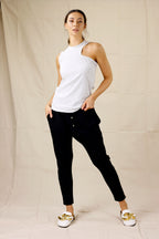 Silver Lurex Rib Cami -FINAL SALE