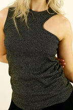 Gold Lurex Rib Cami - FINAL SALE