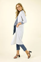 Silver Lurex Trench Cardi - SALE