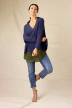 Slate Shan Rib Pullover - SALE