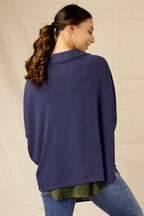 Slate Shan Rib Pullover - SALE