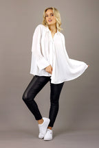 White Seta Drape Shirt - SALE