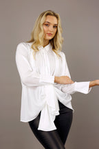 White Seta Drape Shirt - SALE