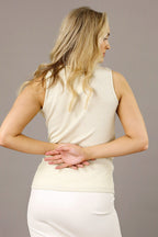 Pale Gold Lurex Rib Cami - FINAL SALE
