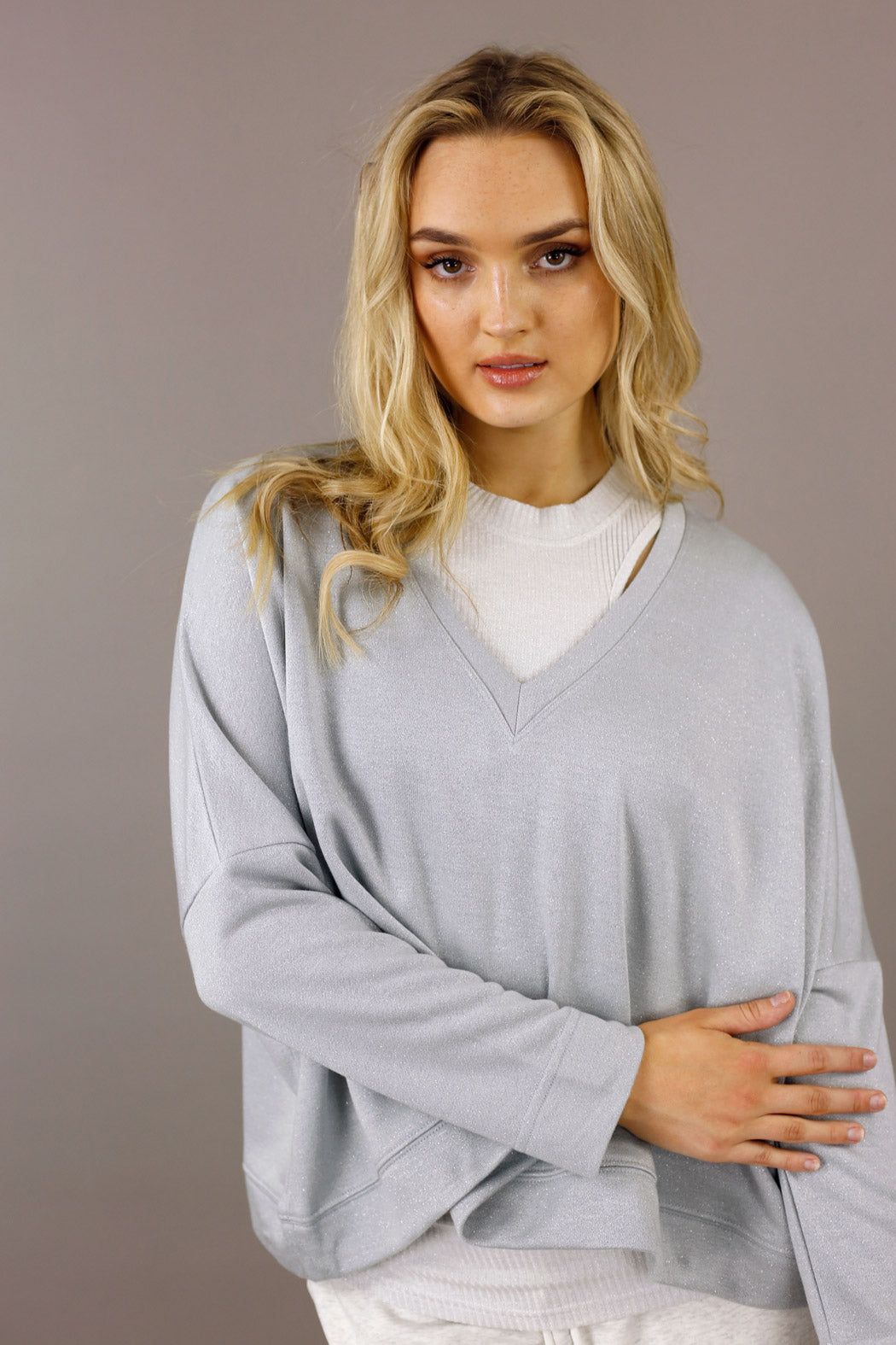 Silver Nano Cotton Jumper - SALE