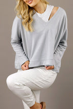 Silver Nano Cotton Jumper - SALE