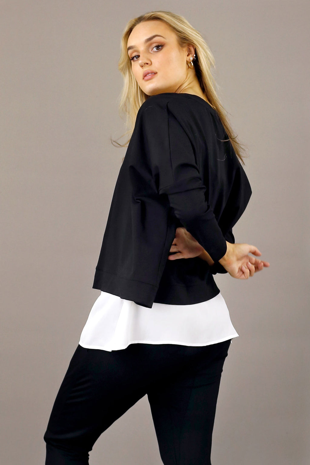 Black Nano Cotton Jumper - SALE