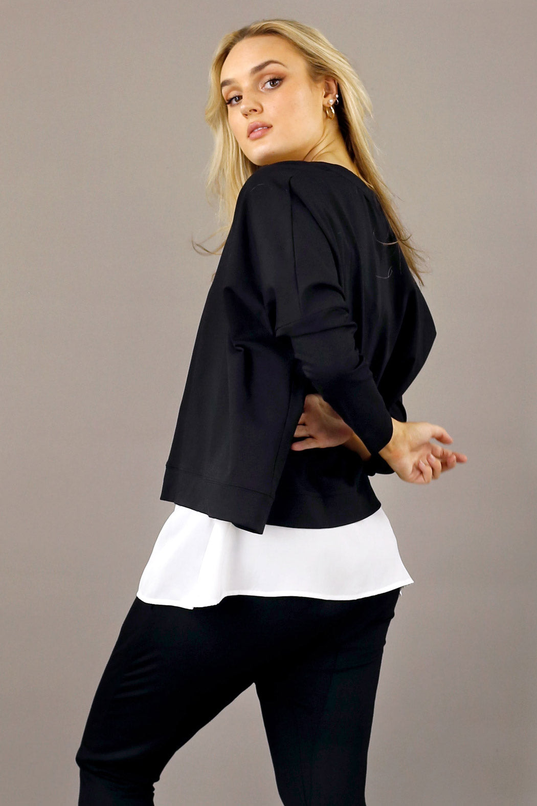 Black Nano Cotton Jumper - SALE