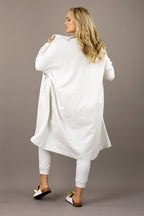 Ivory Marle Nano Cotton Maxi Cardigan - SALE